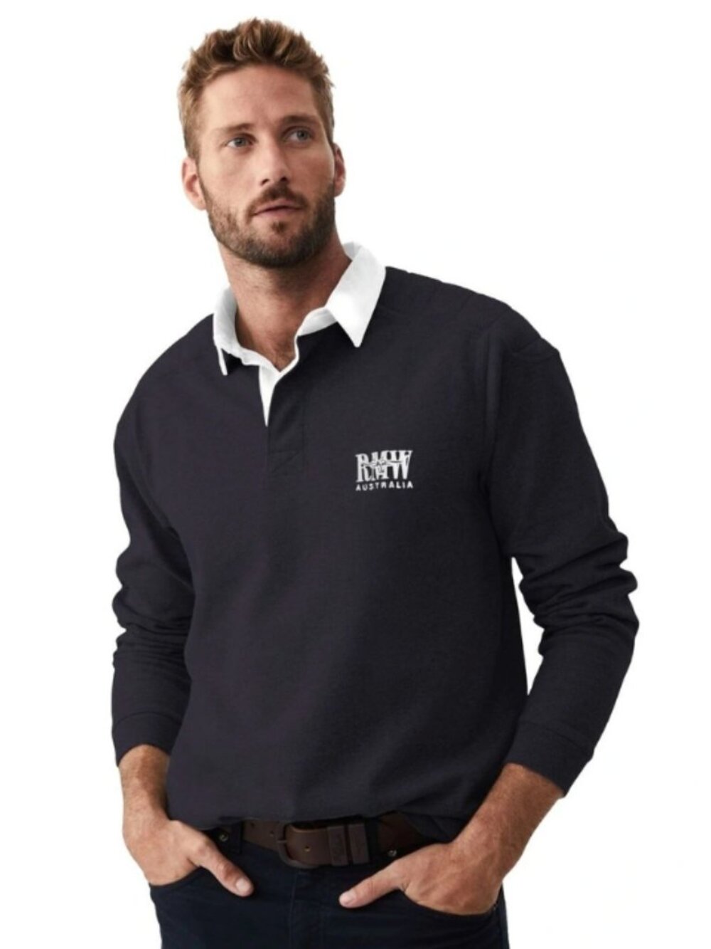 RM Williams Men's Ruby Shirt XL - Navy Blue